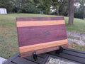 No. 274 "Triple Lindy" | Walnut, Maple & Purpleheart Cutting Board, 11x13