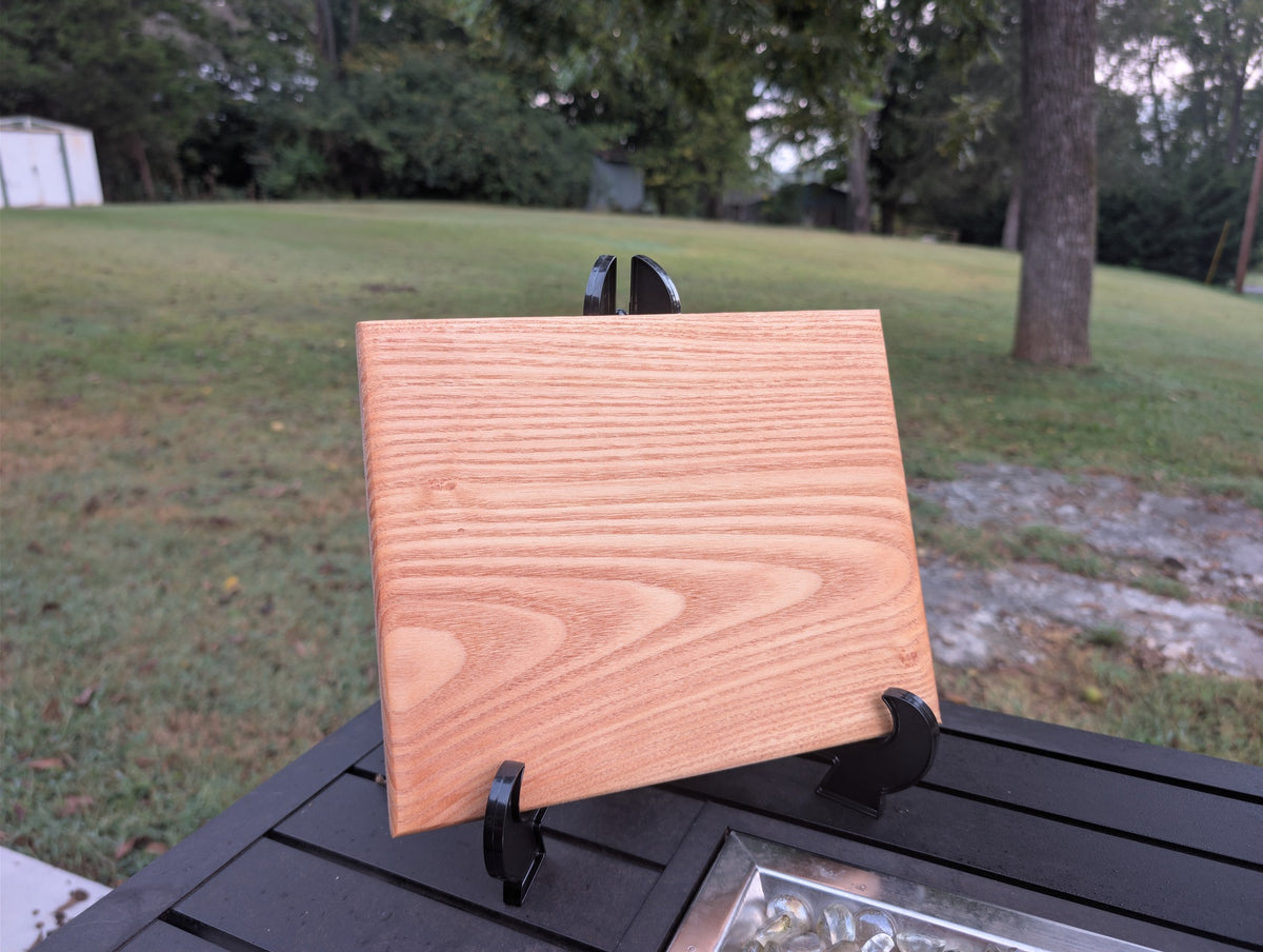 No. 129 "Tab Will Work" | Honey Locust Cutting Board, 8x7