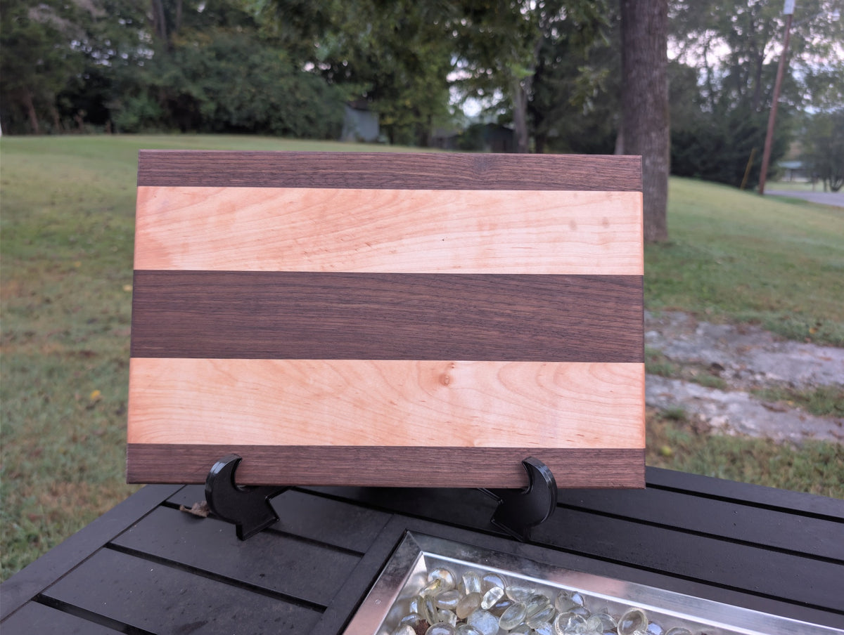 No. 340 "Norma" | Maple & Walnut Cutting Board, 15x12