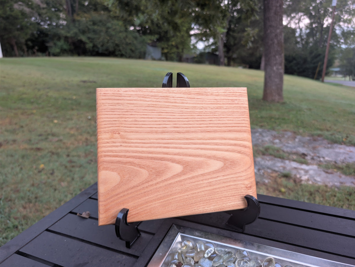 No. 129 "Tab Will Work" | Honey Locust Cutting Board, 8x7