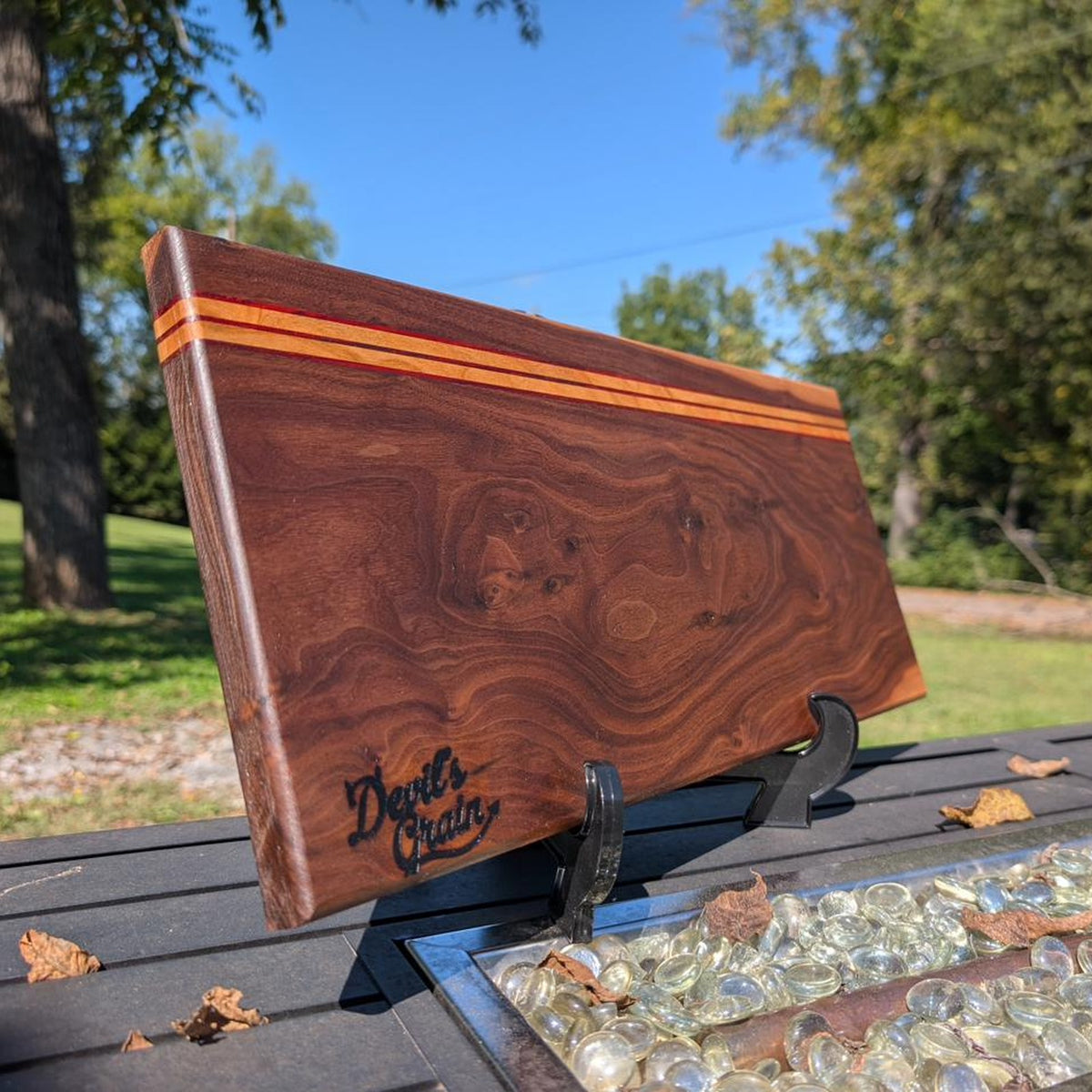 No. 142 "Jane" | Figured Walnut Cutting Board, 20x9