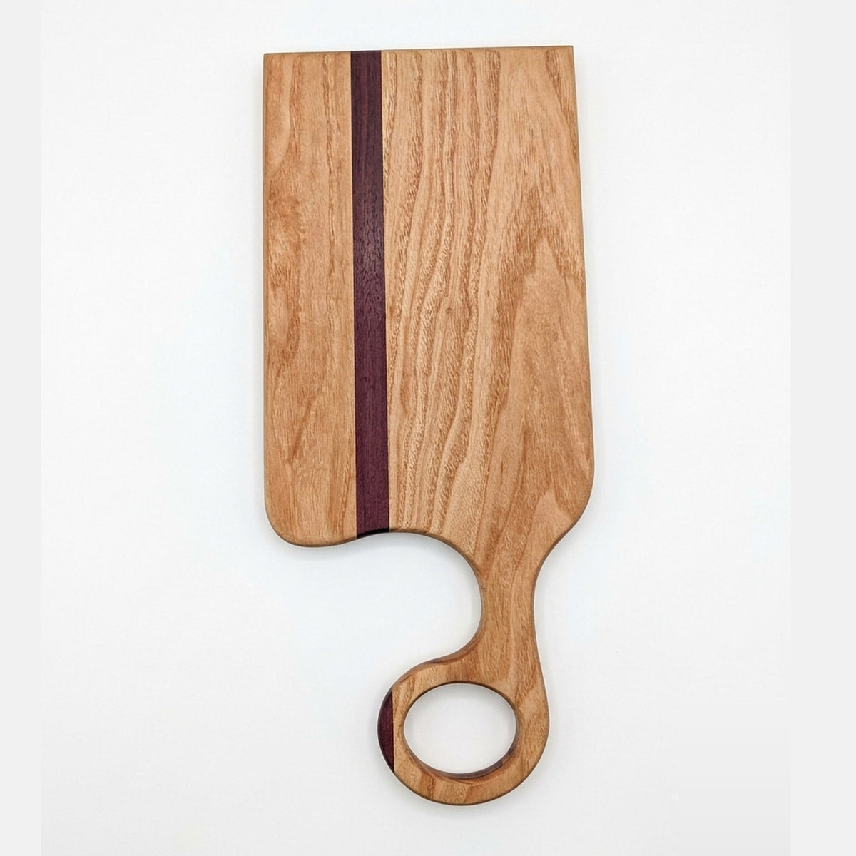 No. 505, "Does Machines" | Honey Locust and Purpleheart Serving Board, 18x9