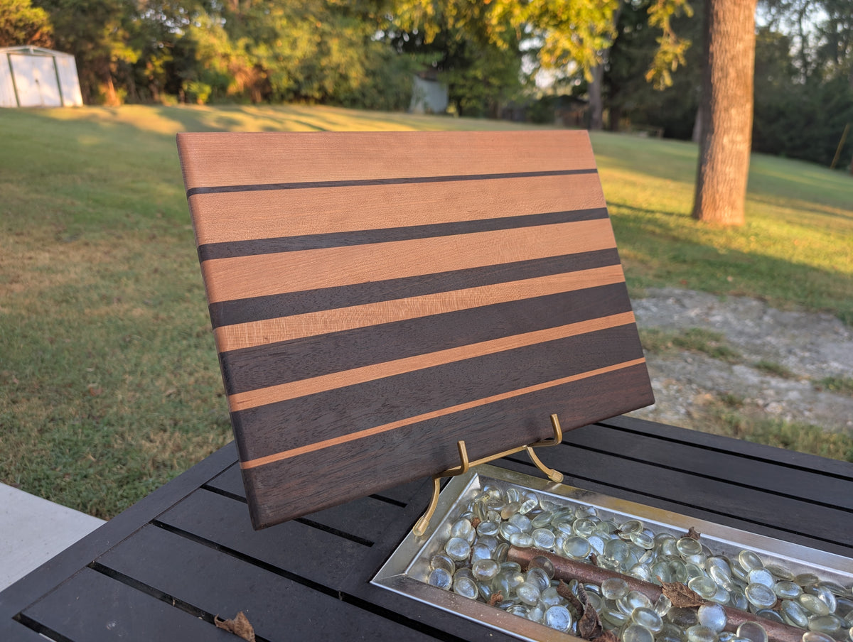 No. 347 "Brackton" | Cherry & Walnut Cutting Board, 15.5x11
