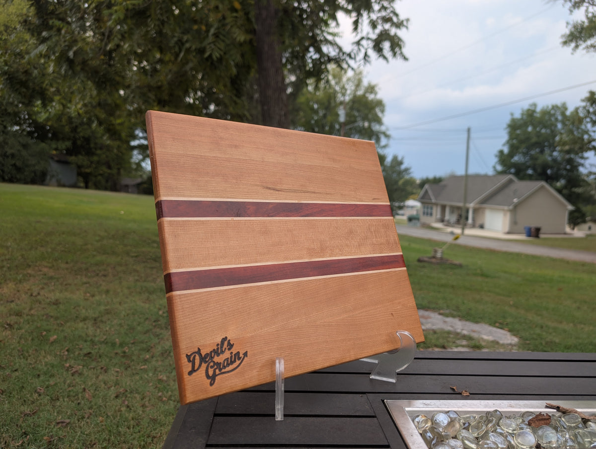 No. 391 "Sandra" | Maple & Bloodwood Cutting Board