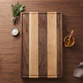 No. 598, "The Honorable Roy Denton" | Walnut and Hard Maple Cutting Board, 18x12, Juice Groove