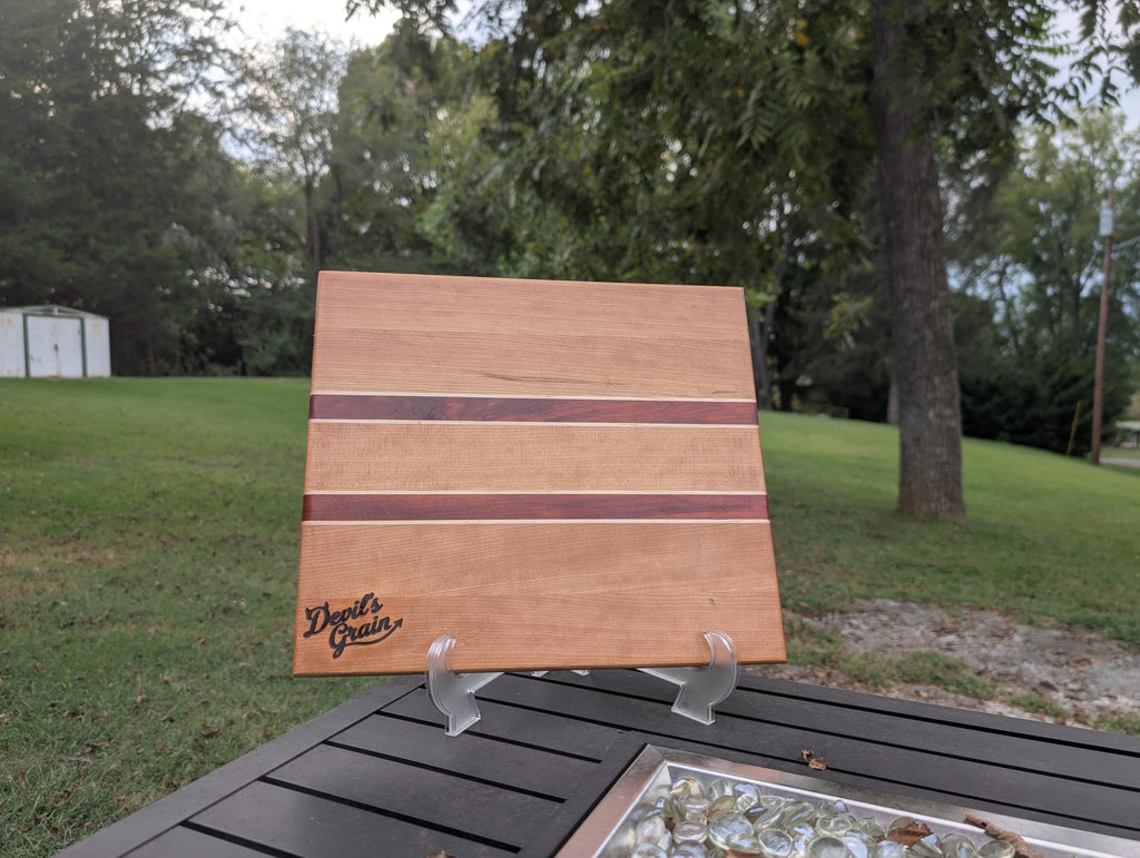 No. 391 "Sandra" | Maple & Bloodwood Cutting Board